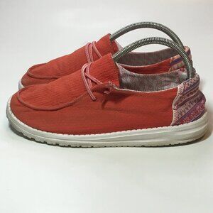 Hey Dude Aztec, Red Wendy Woman’s Size 10